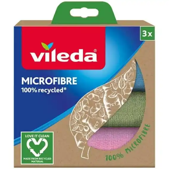 Zamów dziś Vileda Ścierka Mikrofibra 100% Recycled 3 szt 168310 Lumarko